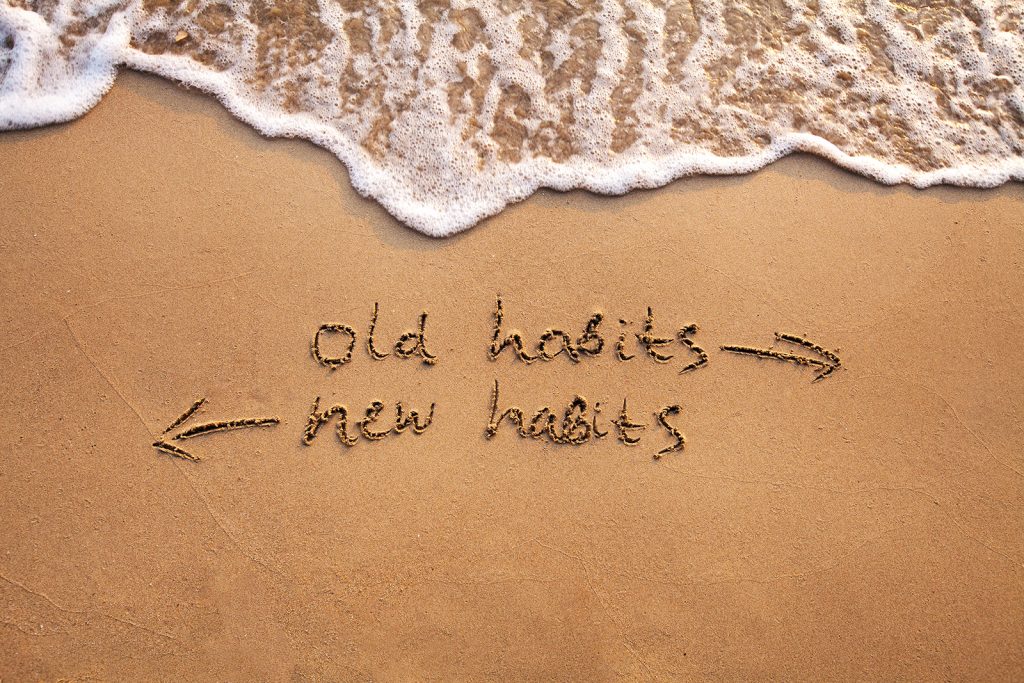 beach-written-on-sand-old-habits-new-habits